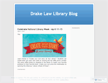 Tablet Screenshot of drakelawlibrary.wordpress.com