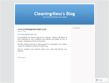 Tablet Screenshot of cleaning4less.wordpress.com