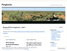 Tablet Screenshot of pingbacks.wordpress.com