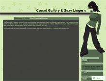 Tablet Screenshot of corsetgallery.wordpress.com