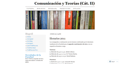 Desktop Screenshot of comunicacionyteorias2.wordpress.com