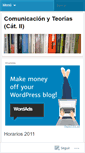 Mobile Screenshot of comunicacionyteorias2.wordpress.com