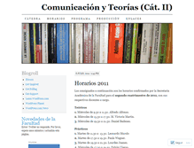 Tablet Screenshot of comunicacionyteorias2.wordpress.com