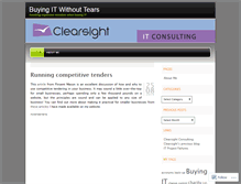 Tablet Screenshot of buyingitwithouttears.wordpress.com