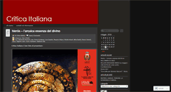 Desktop Screenshot of criticaitaliana.wordpress.com