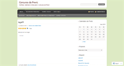 Desktop Screenshot of concursoprevic.wordpress.com
