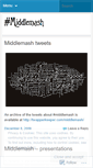 Mobile Screenshot of middlemash.wordpress.com