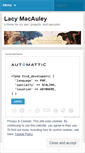 Mobile Screenshot of lacymacauley.wordpress.com