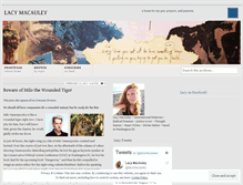 Tablet Screenshot of lacymacauley.wordpress.com