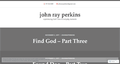 Desktop Screenshot of johnrayperkins.wordpress.com