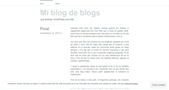 Desktop Screenshot of miblogdeblogs.wordpress.com