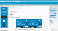 Desktop Screenshot of precisionmarketing.wordpress.com