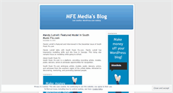 Desktop Screenshot of mfemedia.wordpress.com