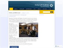 Tablet Screenshot of derbygolfacademy.wordpress.com