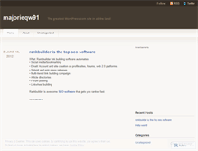 Tablet Screenshot of majorieqw91.wordpress.com