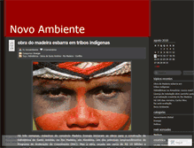 Tablet Screenshot of novoambiente.wordpress.com