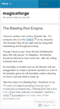 Mobile Screenshot of magicalforge.wordpress.com