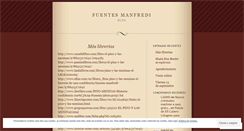 Desktop Screenshot of fuentesmanfredi.wordpress.com