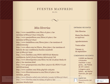 Tablet Screenshot of fuentesmanfredi.wordpress.com