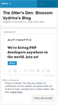 Mobile Screenshot of otterblossom.wordpress.com
