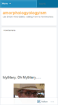 Mobile Screenshot of amorphologyologyism.wordpress.com