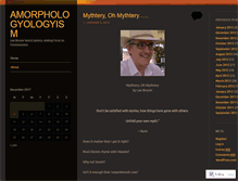 Tablet Screenshot of amorphologyologyism.wordpress.com