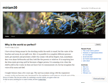 Tablet Screenshot of miriam30.wordpress.com