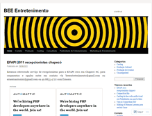 Tablet Screenshot of beeentretenimento.wordpress.com