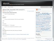 Tablet Screenshot of infosectrek.wordpress.com