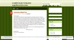 Desktop Screenshot of campusdeverano.wordpress.com