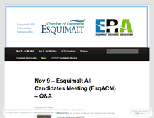 Tablet Screenshot of esquimaltacm.wordpress.com