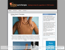 Tablet Screenshot of eclipsesportstherapies.wordpress.com