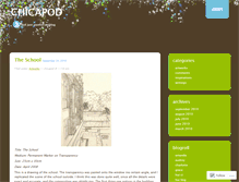Tablet Screenshot of chicapod.wordpress.com