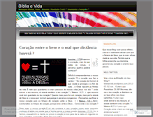 Tablet Screenshot of bibliaevida.wordpress.com