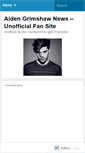 Mobile Screenshot of aidengrimshawnews.wordpress.com