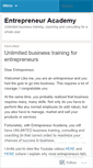 Mobile Screenshot of entrepreneuracademy.wordpress.com