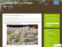 Tablet Screenshot of clementinyclothing.wordpress.com