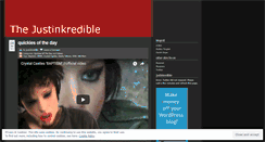 Desktop Screenshot of justinkredible.wordpress.com