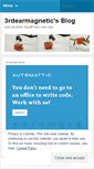 Mobile Screenshot of 3rdearmagnetic.wordpress.com