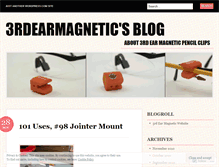 Tablet Screenshot of 3rdearmagnetic.wordpress.com