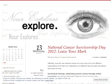 Tablet Screenshot of nourexplores.wordpress.com