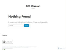 Tablet Screenshot of jeffdernlan.wordpress.com