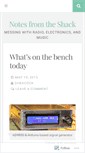 Mobile Screenshot of notesfromtheshack.wordpress.com