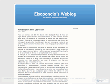 Tablet Screenshot of elsoponcio.wordpress.com