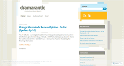 Desktop Screenshot of dramarantic.wordpress.com