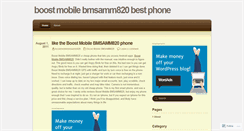 Desktop Screenshot of boostmobilebmsamm820.wordpress.com