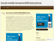 Tablet Screenshot of boostmobilebmsamm820.wordpress.com