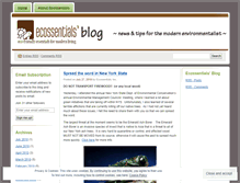 Tablet Screenshot of ecossentials.wordpress.com
