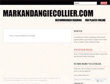 Tablet Screenshot of markandangiecollier.wordpress.com