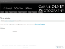 Tablet Screenshot of carrieolneyphotography.wordpress.com